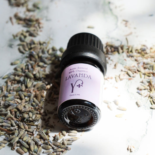 Aceite Esencial de Lavanda Puro Orgánico 5ml - Relajante y Aromático