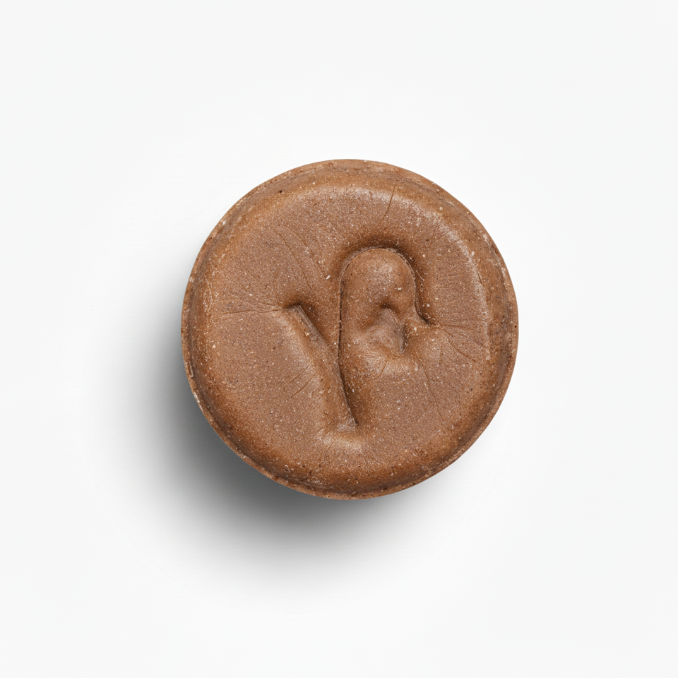 Shampoo Sólido Lavanda & Cacao Orgánico 80g - Brillo Natural Cabello Seco