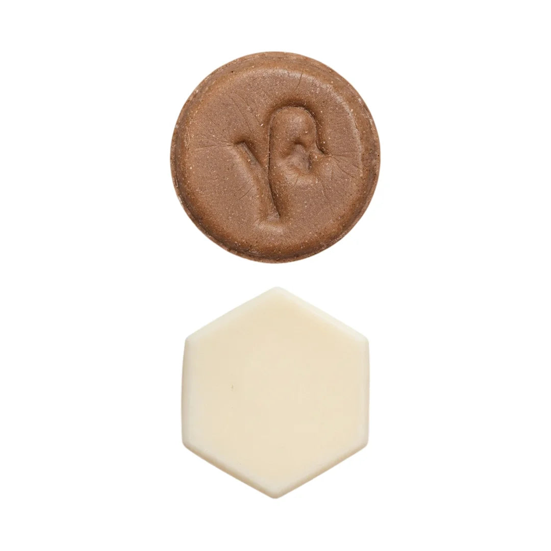 Pack Shampoo Sólido Lavanda-Cacao & Acondicionador Romero 170g - Cabello Seco